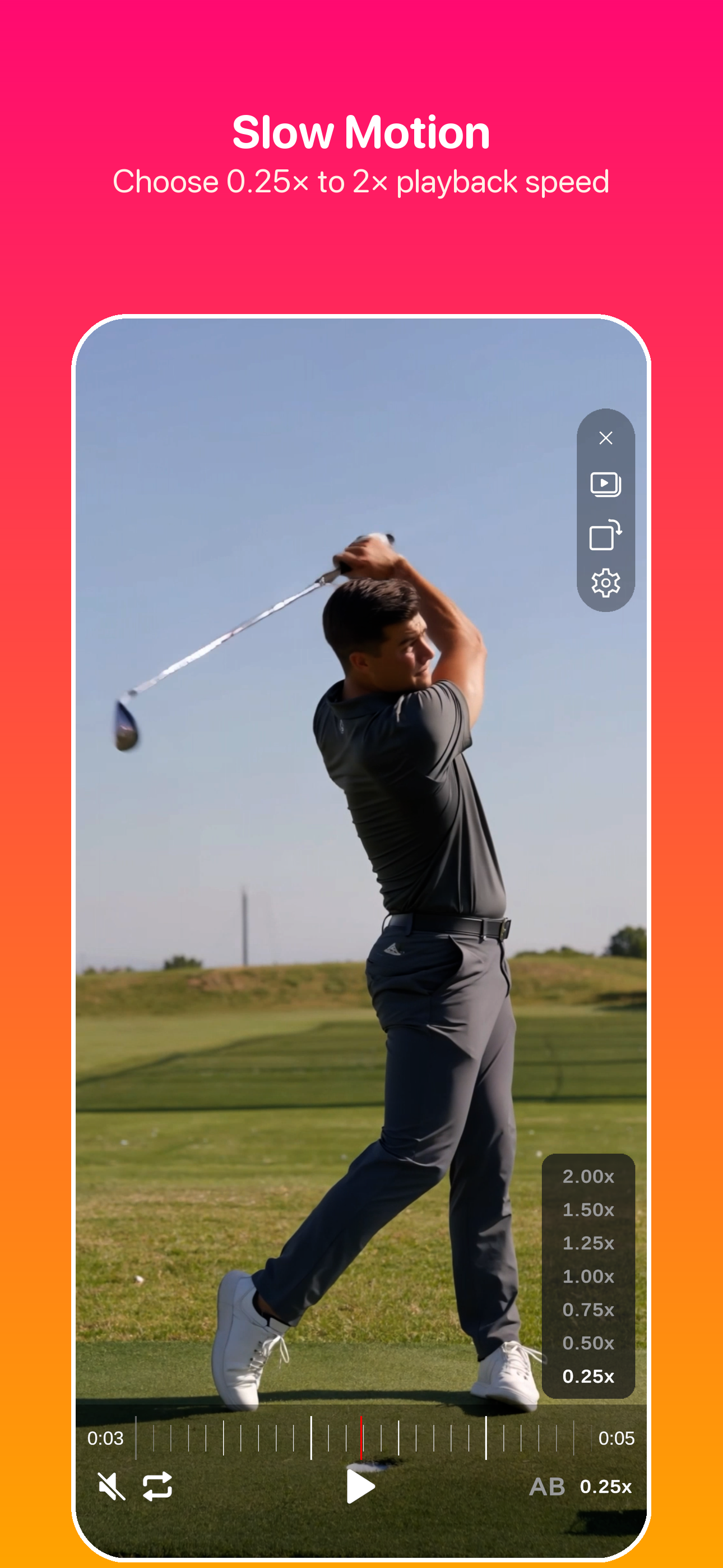 TickScrubo speed control preview